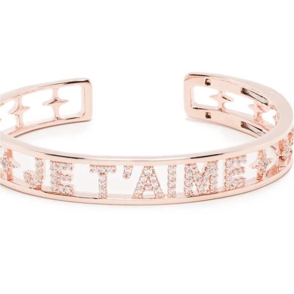 Je T’aime cuff in Rose gold.